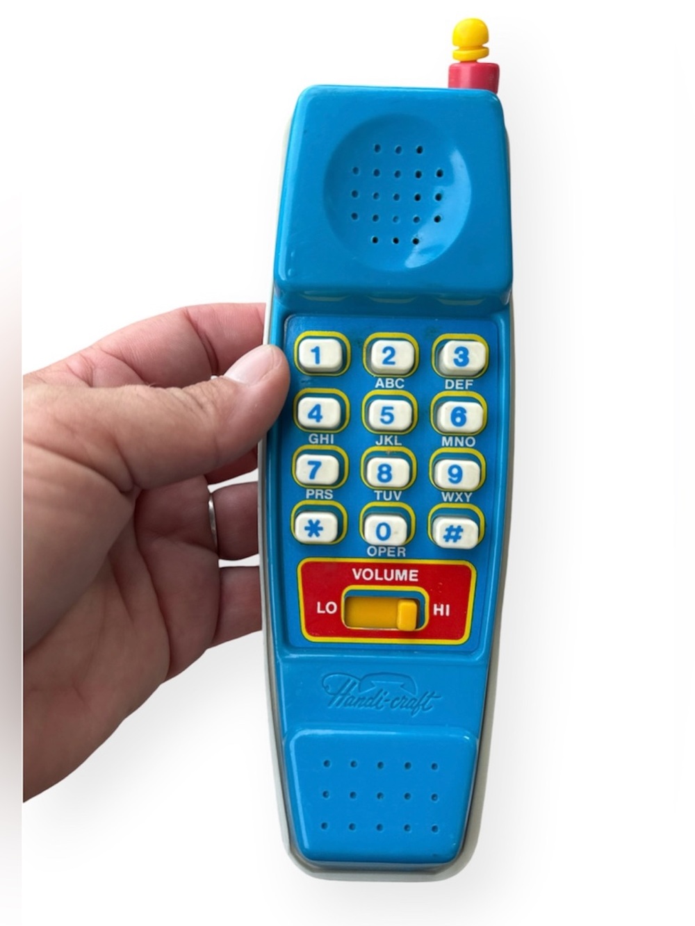 Vintage Handi-Craft Play Toy Phone Push Button Bell Telephone